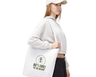 Ant's Family logo tote bag | insect illustration, nature graphic