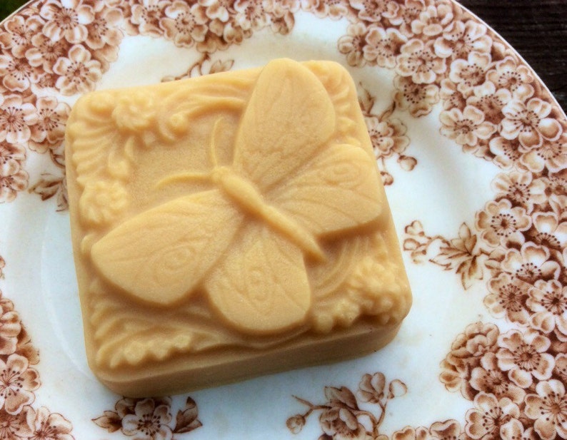 Butterfly Handcrafted French Milled Goat Milk Gift Soap for Gardener image 3