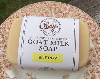 Energy Scented Goat Milk Soap Bath Bar