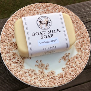 Unscented Goat Milk Soap Bath Bar
