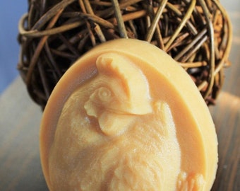 Hen and Eggs French Milled Handcrafted Goat Milk Soap Gift for Backyard Chicken Lovers