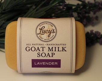 Lavender French Milled Goat Milk Soap Bath Bar for Co-worker and/or Mother's Day