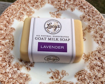 Lavender French Milled Goat Milk Soap Hand Bar