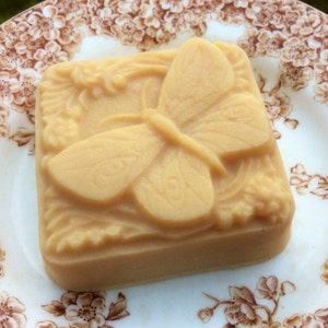 Butterfly Handcrafted French Milled Goat Milk Gift Soap for Gardener image 1