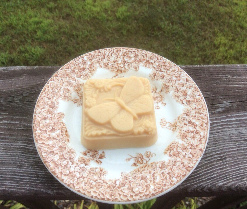 Butterfly Handcrafted French Milled Goat Milk Gift Soap for Gardener image 2