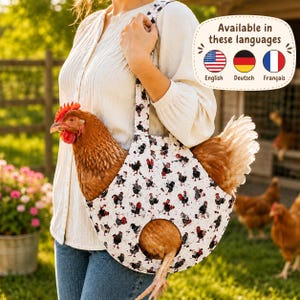 Chicken Carrier Bag Sewing Pattern PDF | Hen Sling and Poultry Tote Tutorial | A4 US Letter A0