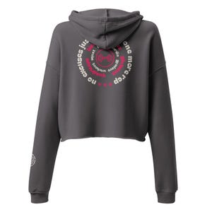 Crop hoodie, bendag, fitnesshoodie för kvinnor, present till idrottare, fitness, träningströja, crop hoodie för gym, fitnesströja