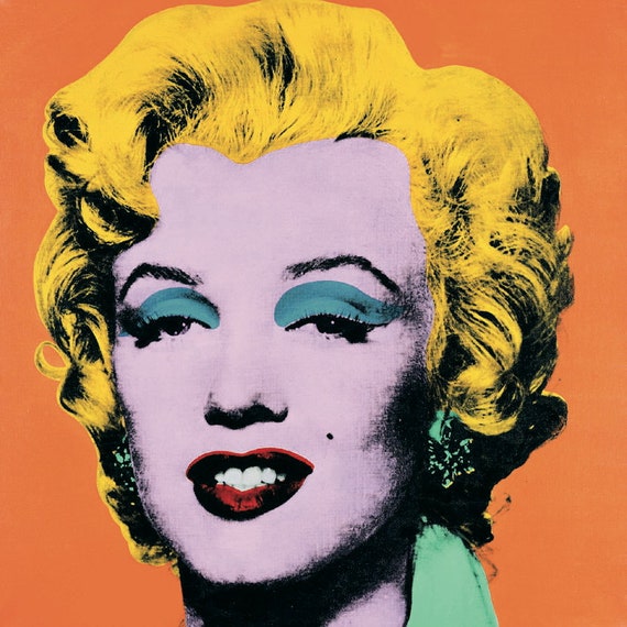 Orange Shot on White Background-1998 Poster Andy Warhol-Marilyn