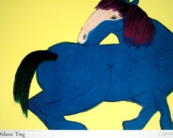 WALASSE TING Blue Horse (sm), 1990