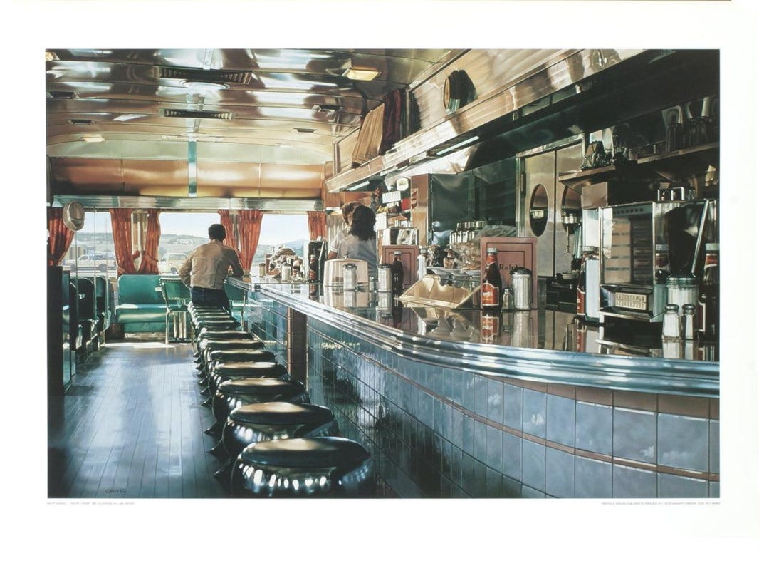 RALPH GOINGS Ralph's Diner no Text, 1975 - Etsy Canada