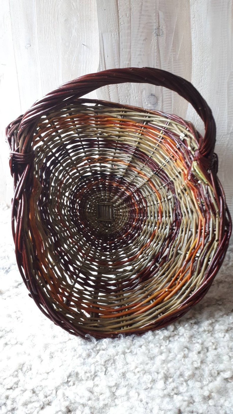 Flower Gathering Basket Woven From Scottish Willow. Etsy UK
