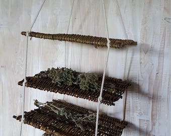 Woven airy Herb Drying Rack