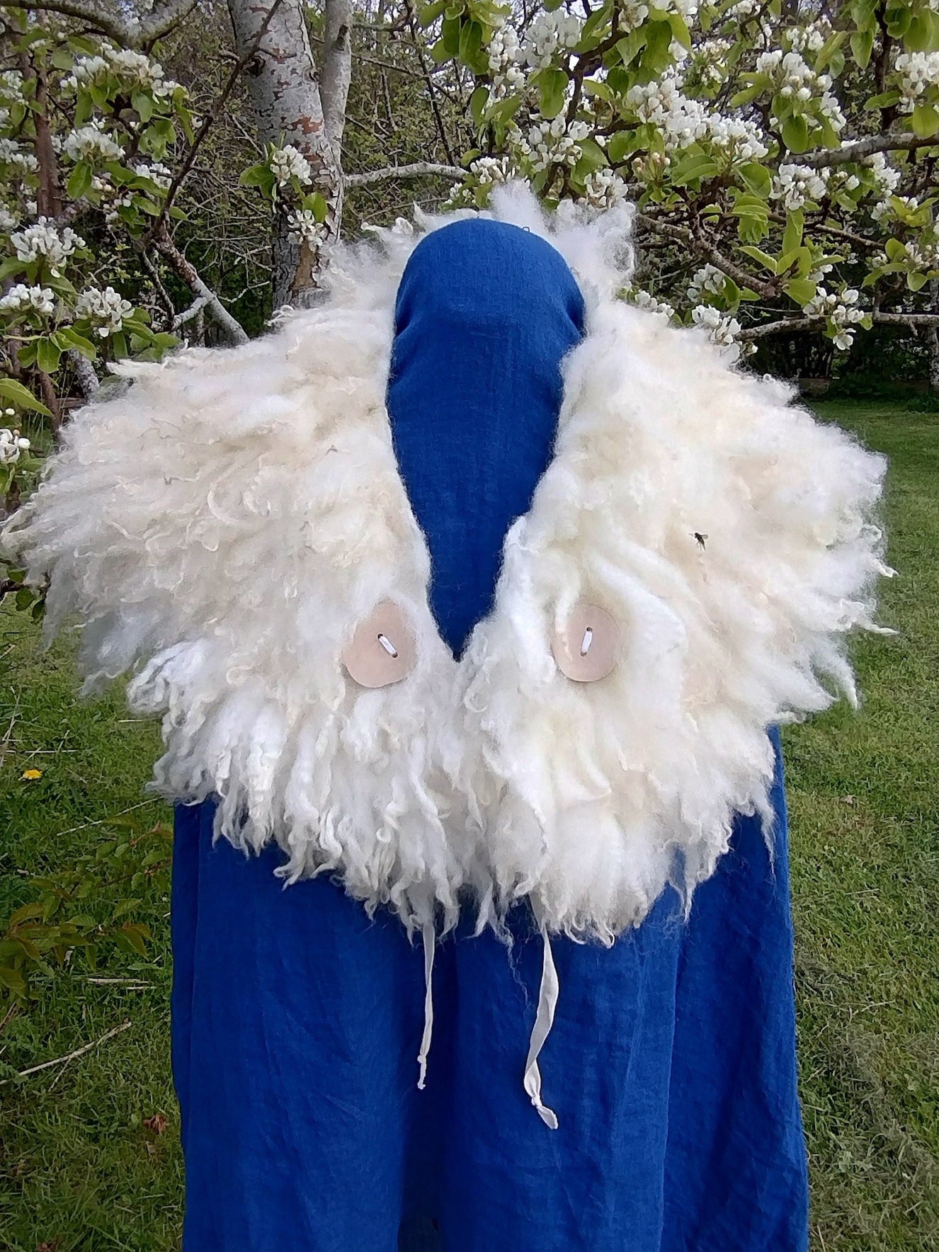 Cape de manteau en laine feutrée sans cruauté celtique Viking