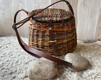 Mini tote-väska med korg