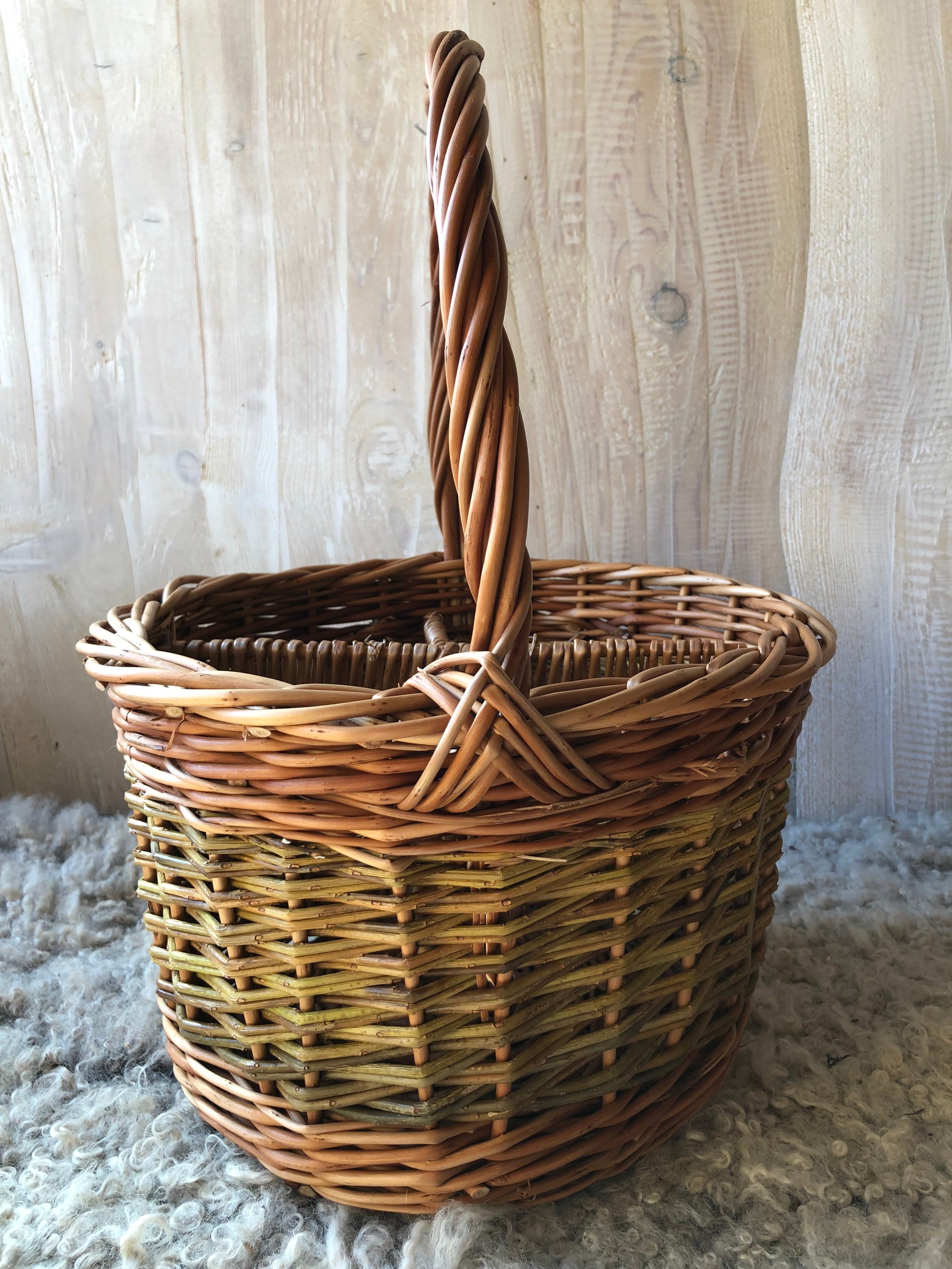 Willow wine carrier basket for 4 bottles — Naturally Useful
