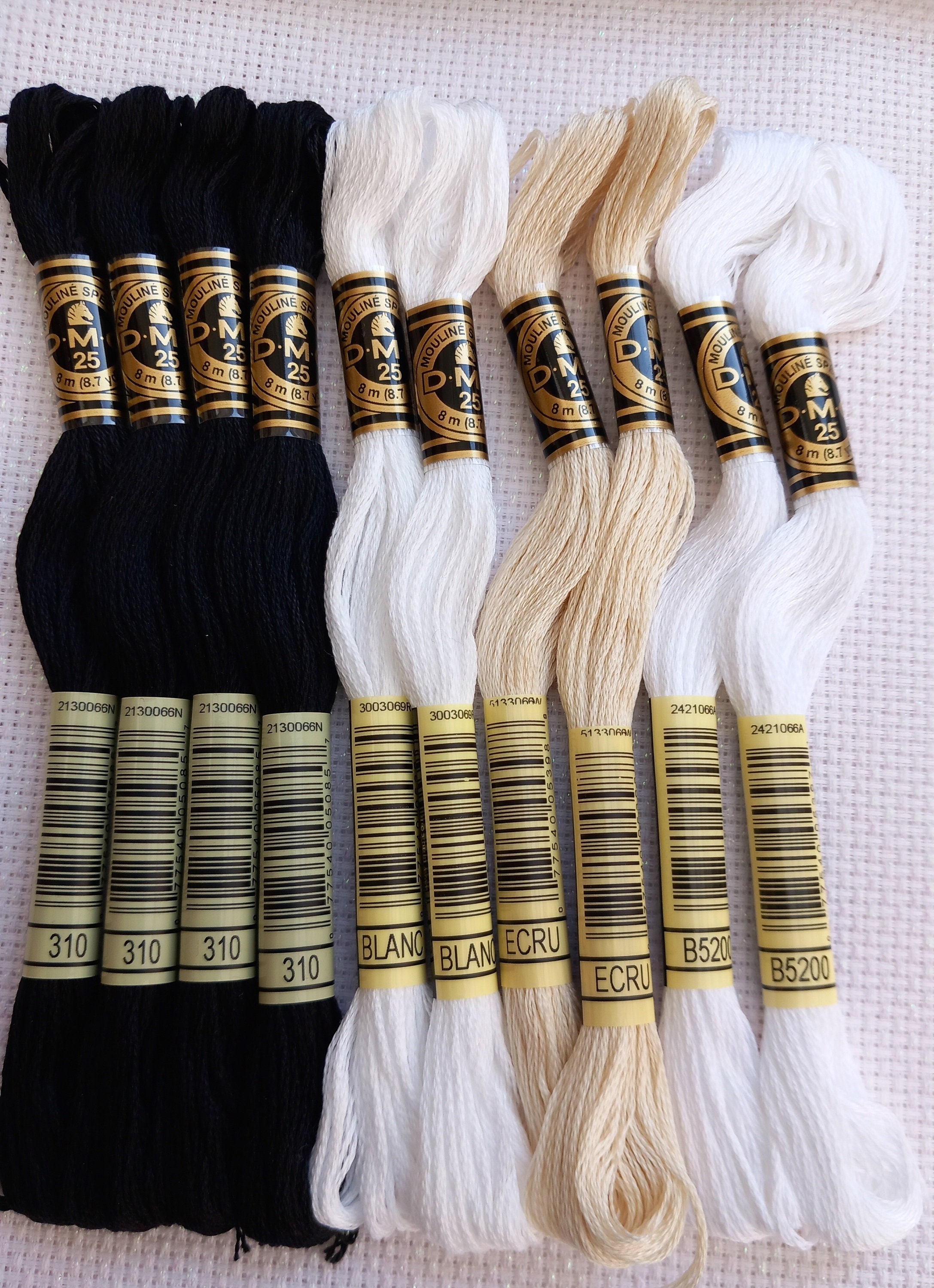 DMC Floss-6 Strand Embroidery Floss-variegated Colors-you Choose Color-felt  Crafts-embroidery-cross Stitch-black-white-ecru-variegated 