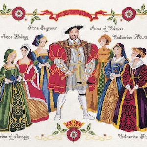 HENRY VIII from DMC Cross Stitch kit- K3403 , Counted cross stitch, historical kit, english history, needlework kit