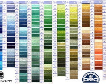 DMC Threads/Floss Skeins, Pick Your Own Colours  1 - 24 skeins, cross stitch threads, embroidery floss, NEW DMC clolours available