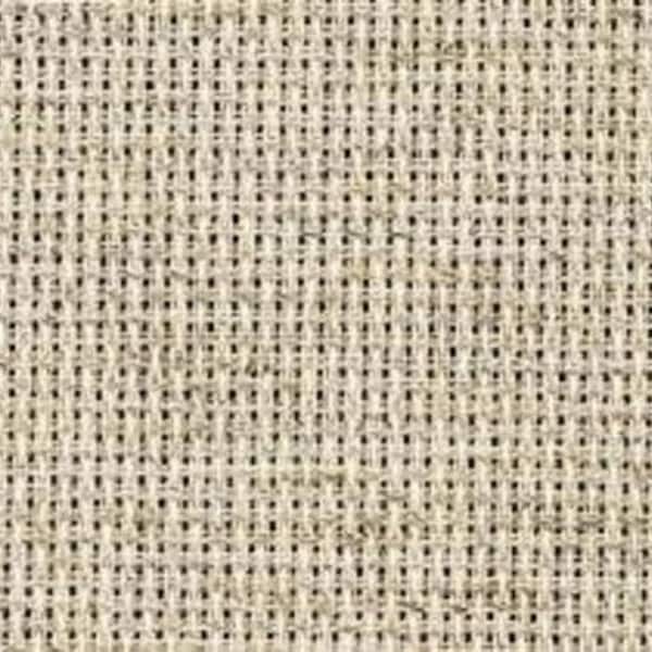 Aida, 16 count Rustico Flecked Oatmeal Aida from Zweigart for cross stitch, ASSORTED SIZES , stitching fabric