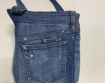 Denim Purse, Denim Bag, Handbag, Bags for Women, Recycled Blue Jean Purse Bag, Denim Shoulder Bag