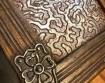 Antique Trunk, Vintage Chest, Antique Chest, Treasure Chest, Steamer Trunk, Vintage Trunk, Decorative Storage, Anniversary Gift, Heirloom