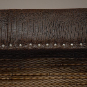 Valance, Cornice Board, Crocodile with Studs - 40” other sizes available.