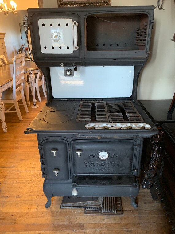 Antique Wood Stove Converted Gas Electric Etsy