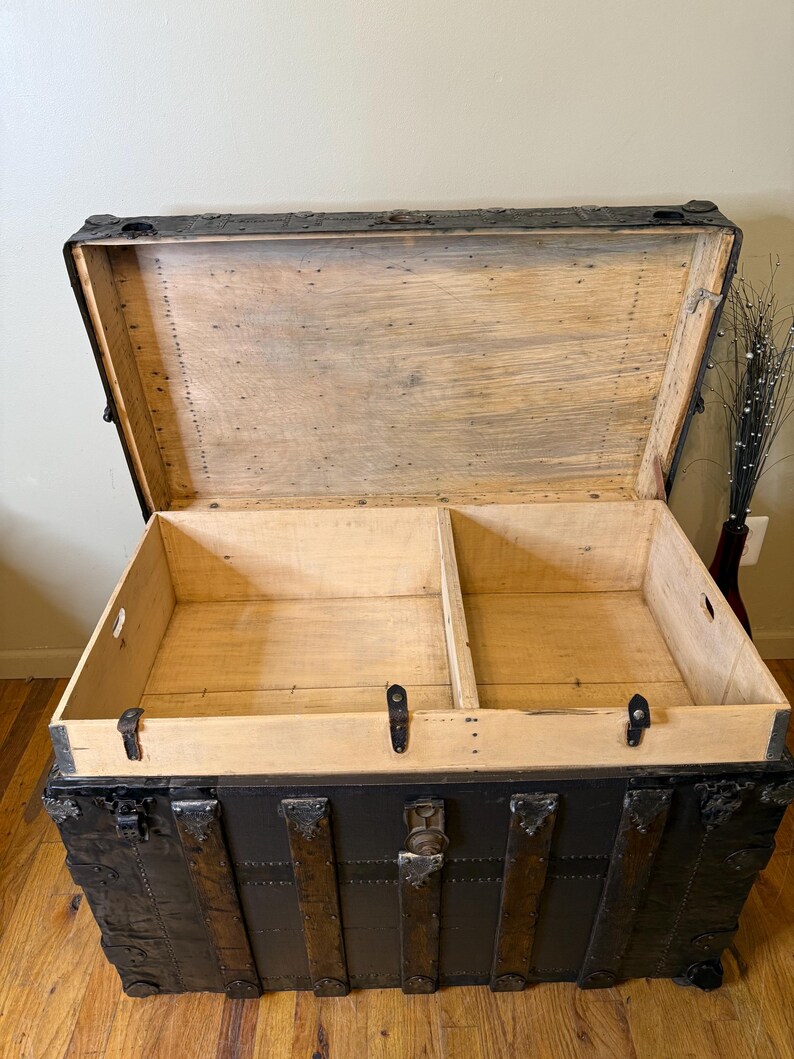 vintage trunk interior tray