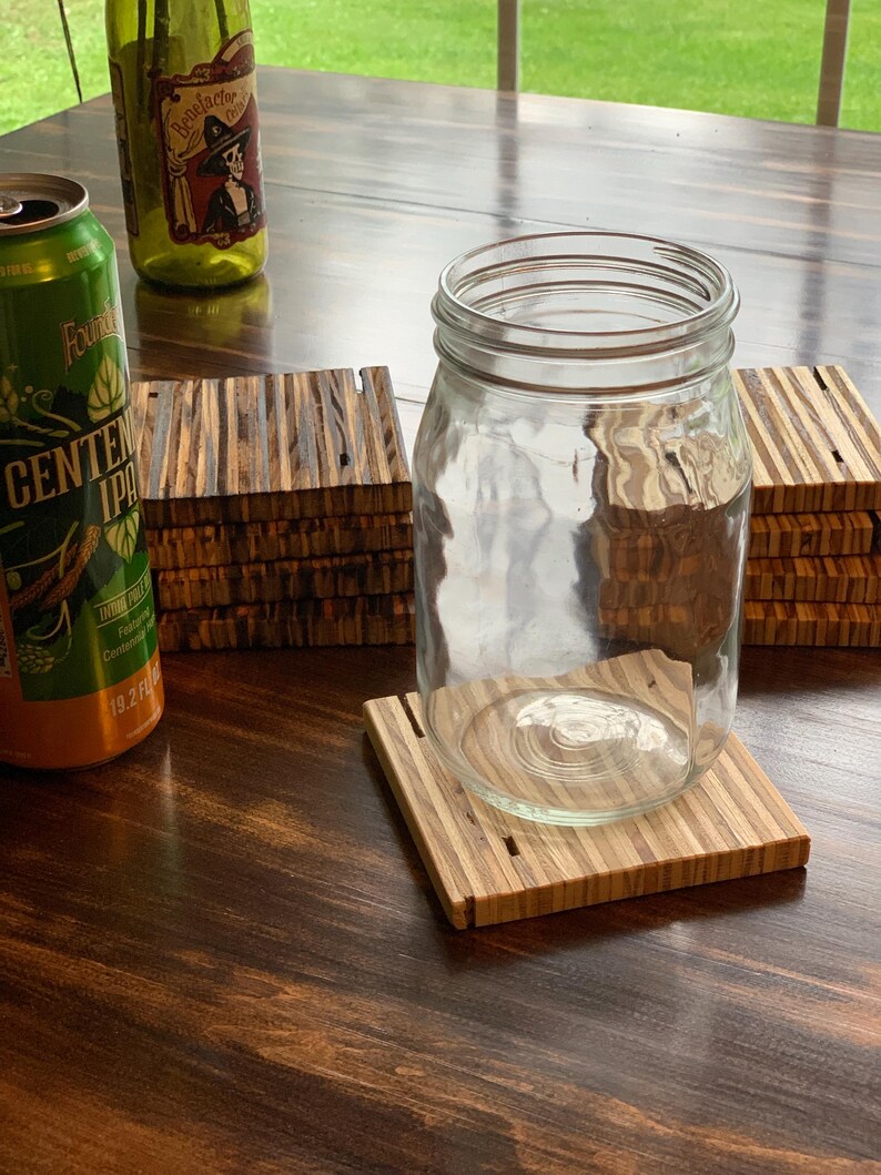 Stackable Coasters Coasters Set Wood Coasters Square Coasters Stackable Coasters Handmade ...