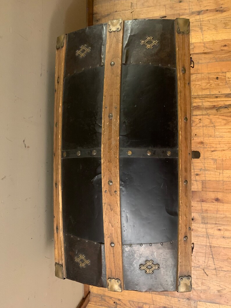 Arch Top Steamer Trunk Etsy