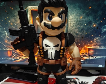 Vigilante Style Plumber - Fan Made - Mario and Punisher Inspired