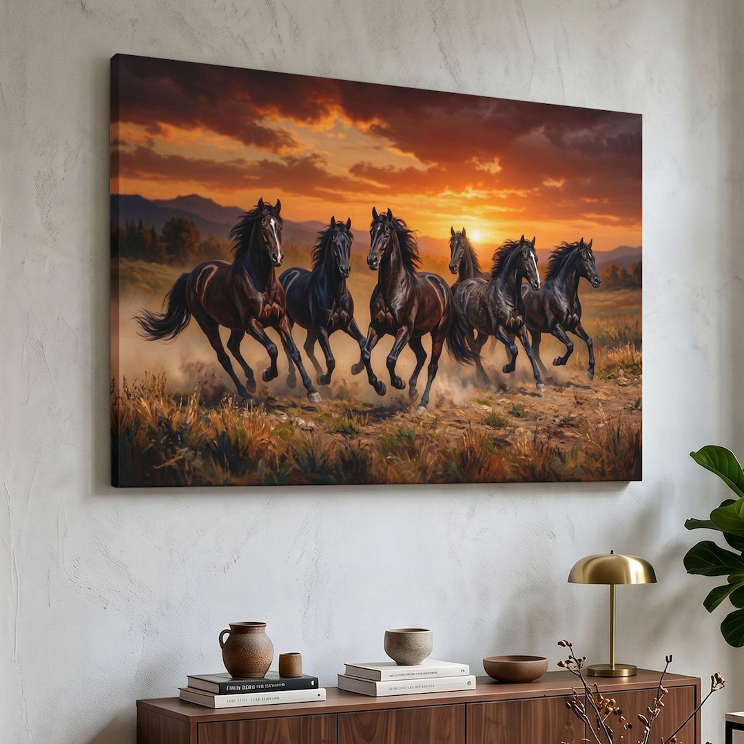 running-horses-wall-art-wild-horses-canvas-print-majestic-equestrian