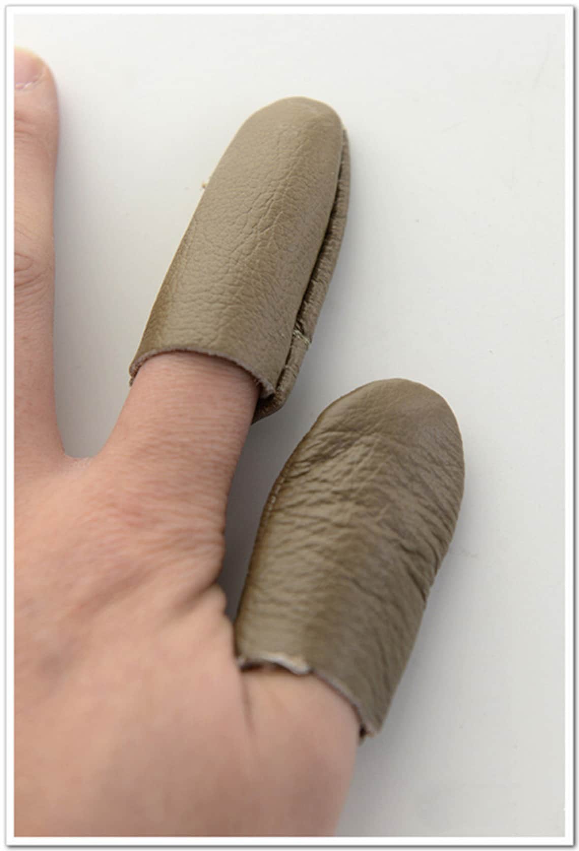 Needle Felting Finger Protectors Finger Guards Leather One Etsy