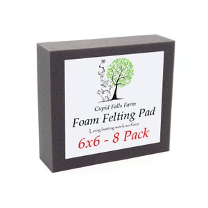 6&quot; x 6&quot; Felting Pad - 2&quot; Thick - 8 Pack - Wholesale