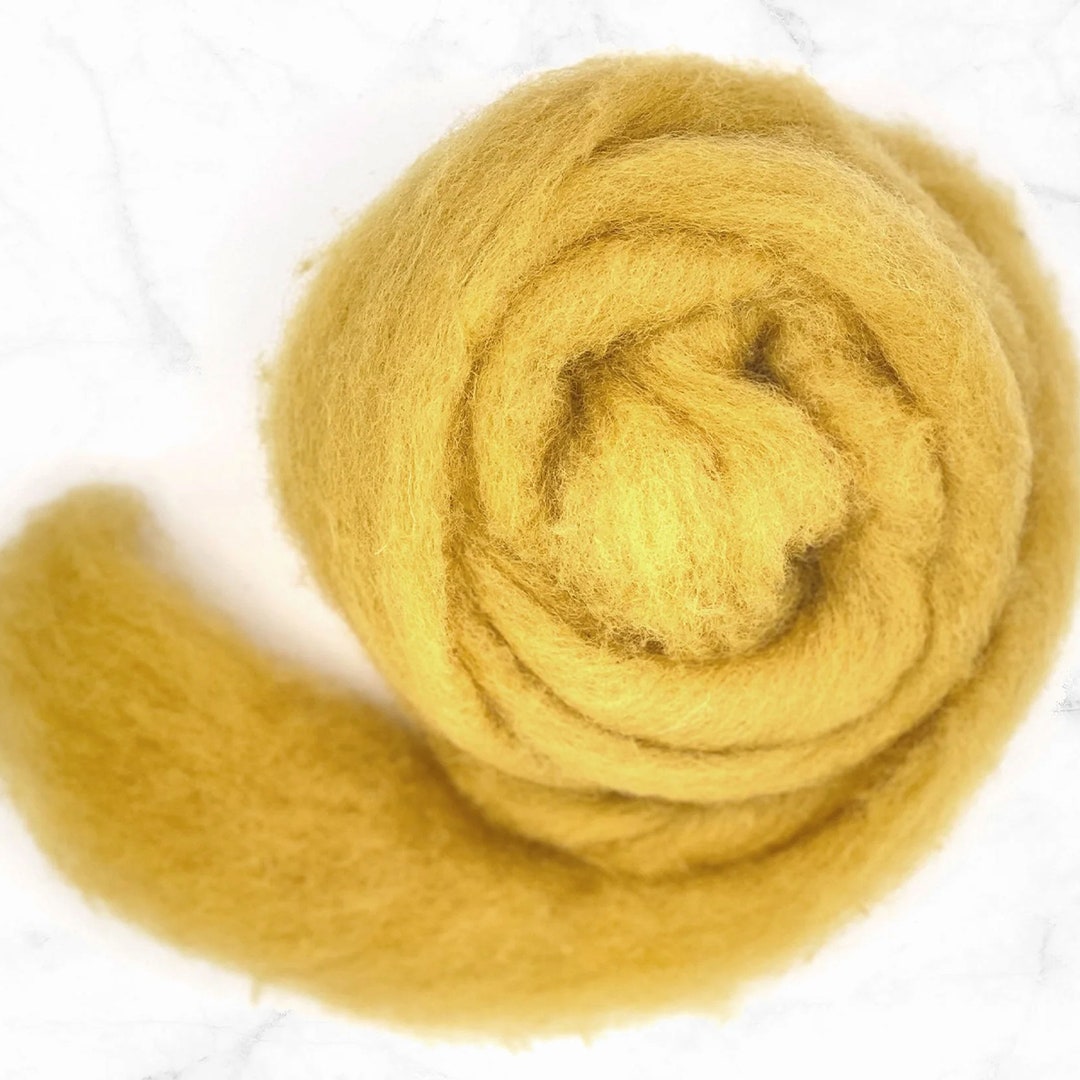 Wool Ginger Ginger Pup - Corriedale Wool Sliver - Needle Felting - Spinning - Wet ...