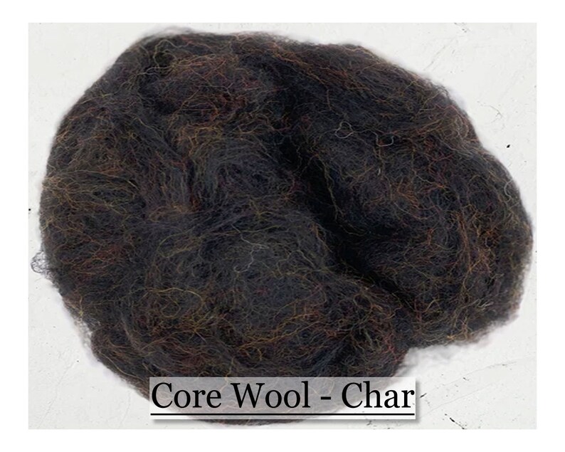 Core Wool Char Wool Stuffing Needle Felting Spinning Etsy