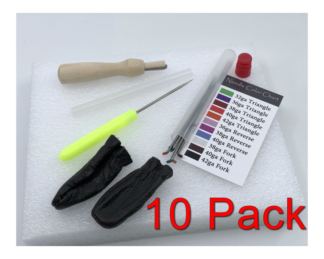 Needle Felting Starter Kit - 10 Pack - Class Supplies - Felt Tools Mat ...