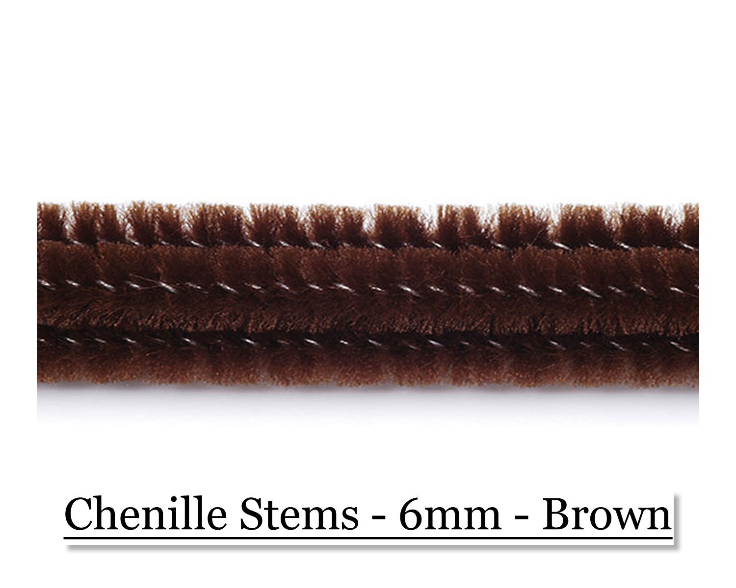 19 Brown Wired Pipe Cleaners Chenille Stems. Bears STEMS for Your