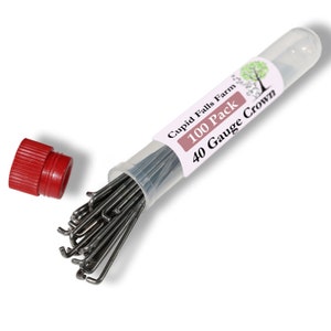 40 Gauge Crown felting needles great for fine work, adding eyebrows, eyelashes and hair on reborn dolls. 100 Needle Bulk Wholesale Pack