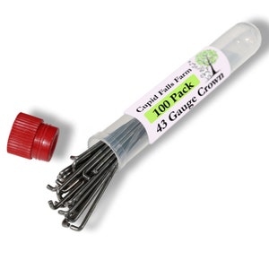 43 Gauge Crown felting needles great for fine work, adding eyebrows, eyelashes and hair on reborn dolls. 100 needle bulk wholesale pack