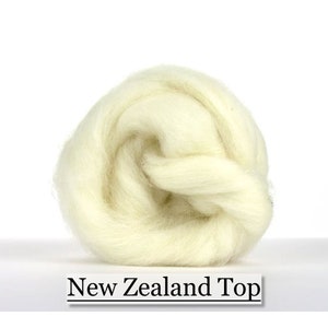 New Zealand Top - Needle Felting - Spinning - Wet Felting - Nuno Felting - Wet Felting - 8 oz