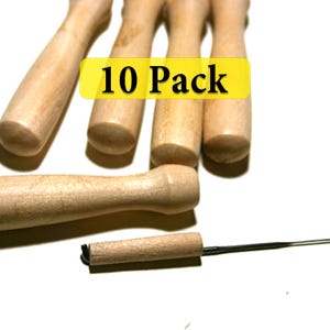 Wooden Needle Felting holder (holds 1 needle) Needle Felting Tool, Wool Felting Tool - 10 Pack - Wholesale