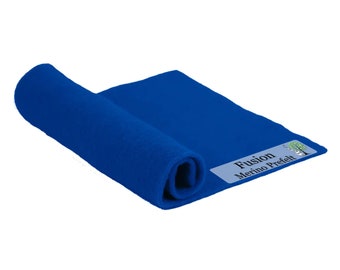 Fusion Prefelt made of 100% merino wool that's great for needle felting and wet felting. Available in multiple sizes and colors