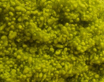 Wool Nepps - Hand Dyed - Fiber Effect - Spinning - Felting - Nuno - Wet Felting - Texture Fiber - Chartreuse- 1 ounce