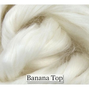 Banana Top - 16 ounces - Natural Fiber - Undyed - Spinning Fiber - Blending Fiber - Ready To Ship