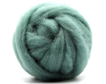 Teal - Corriedale Wool Sliver -  Needle Felting - Spinning - Wet Felting - Nuno Felting - Wet Felting