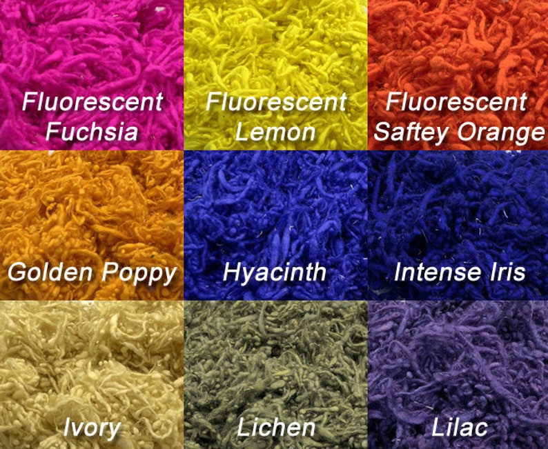 Cabernet Natural Padding Effect Fiber 1 Ounce Wool Slubs Hand Dyed- Art Batt Texture Fiber