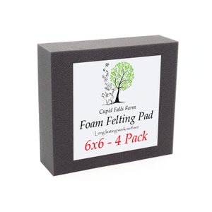 6&quot; x 6&quot; Felting Pad - 2&quot; Thick - 4 Pack - Wholesale