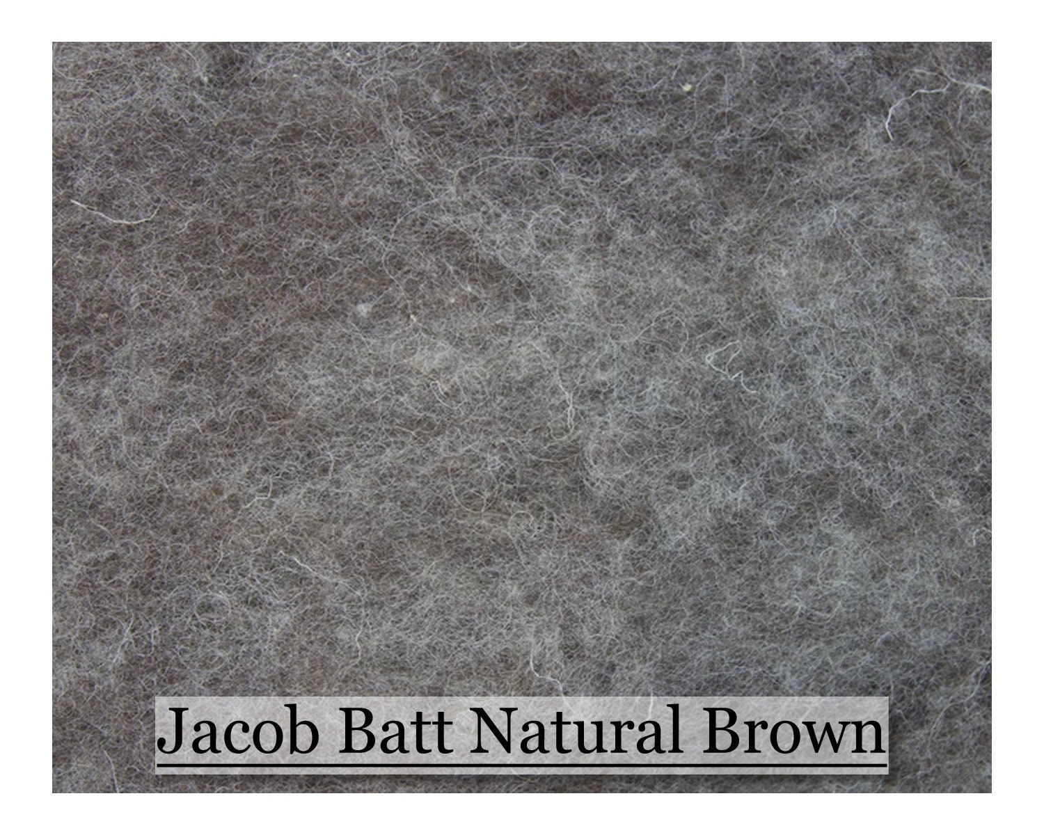 Jacob Fiber Jacob Batt - Natural Grey - Spinning Fiber - Felting Fiber - 200 Grams ...