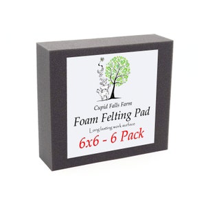 6&quot; x 6&quot; Felting Pad - 2&quot; Thick - 6 Pack - Wholesale